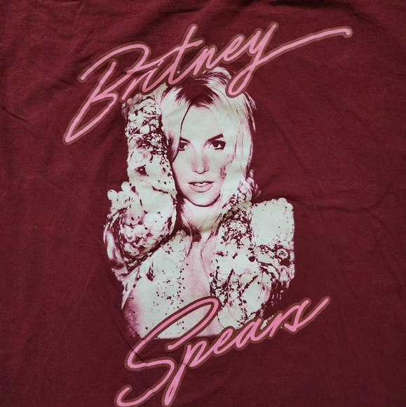Old Navy Women's Britney Spears Graphic Short Sleeve Cropped T-Shirt X-Large XL - Picture 3 of 9